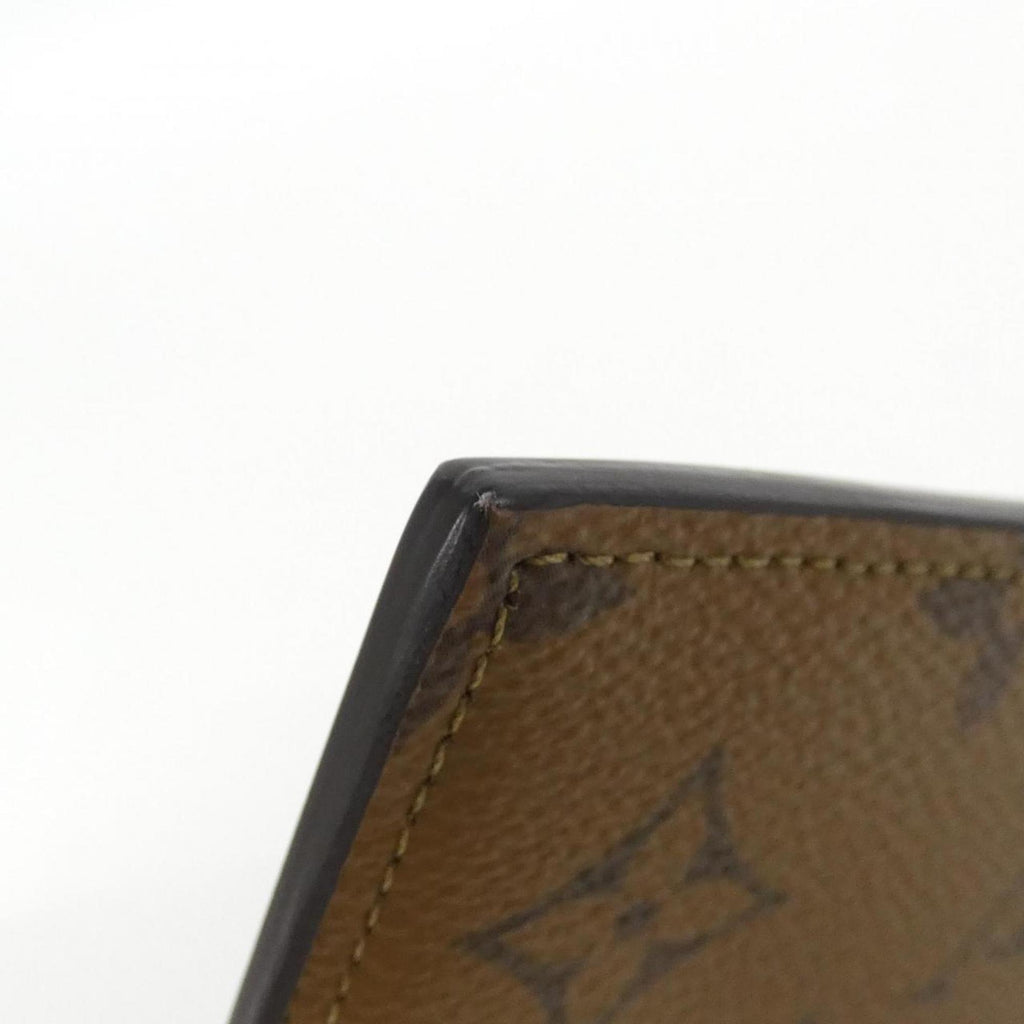 Louis Vuitton Marron Coated Canvas Long Wallet (Bi-Fold) (Pre-Owned)