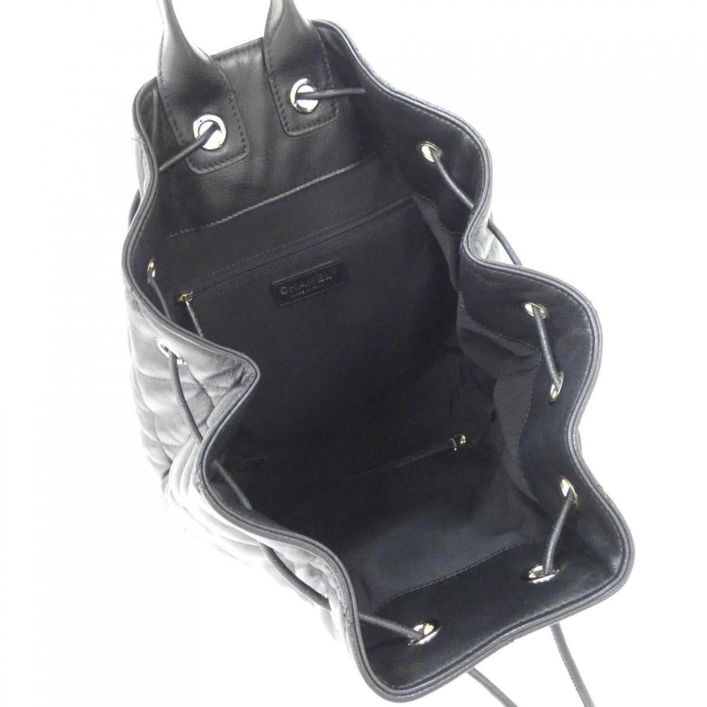 Chanel Black Leather Backpack (Pre-Owned)