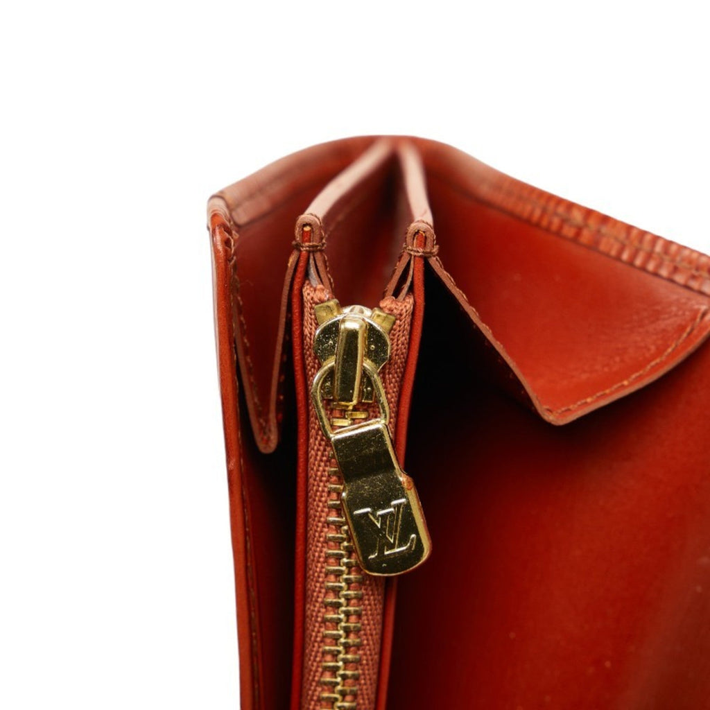 Louis Vuitton Epi Kenyan Brown Epi Leather Long Wallet (Bi-Fold) (Pre-Owned)