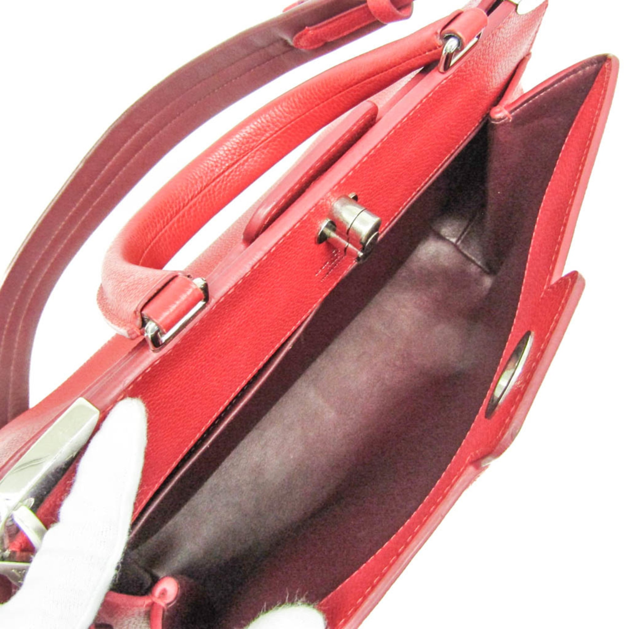 Louis Vuitton Astrid Handbag Leather Red Leather Handbag (Pre-Owned)