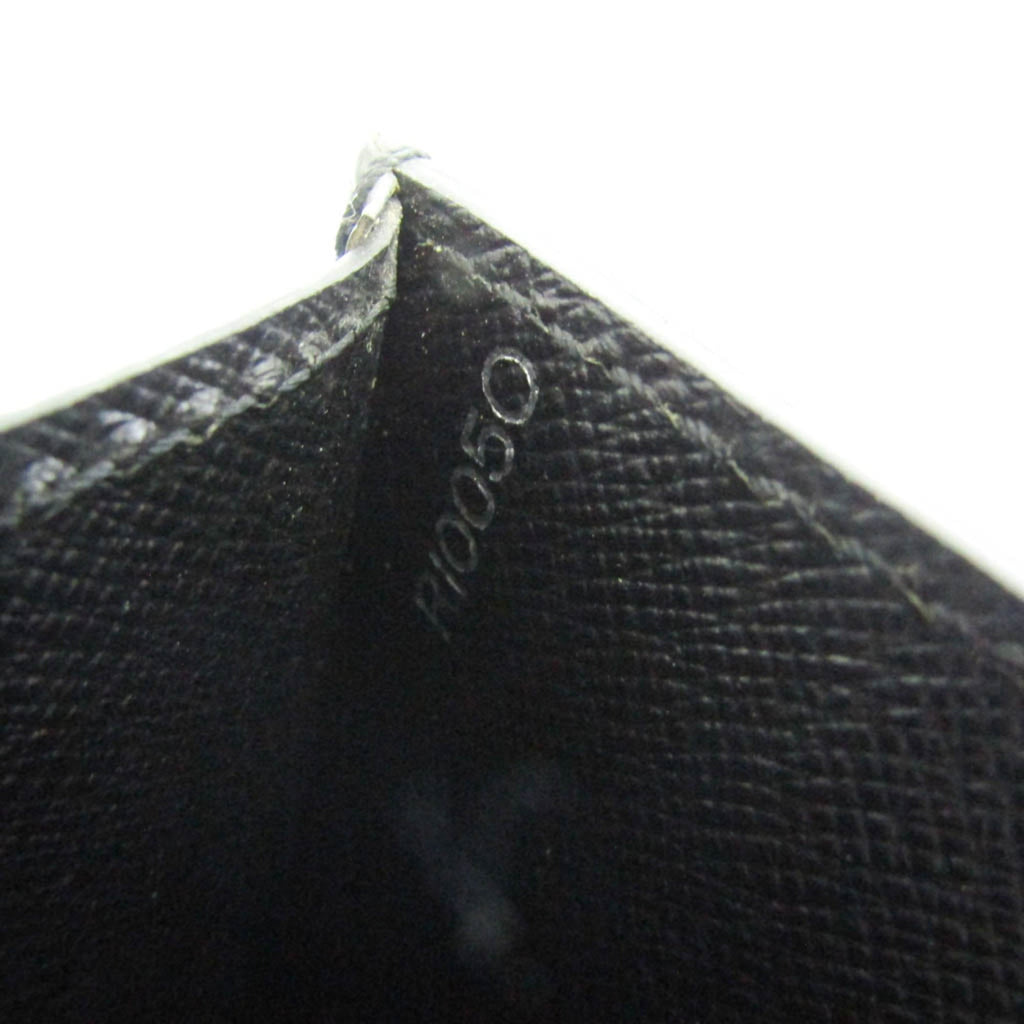 Louis Vuitton Serviette Moskova Briefcase Taiga Leather Gray Leather Briefcase Bag (Pre-Owned)