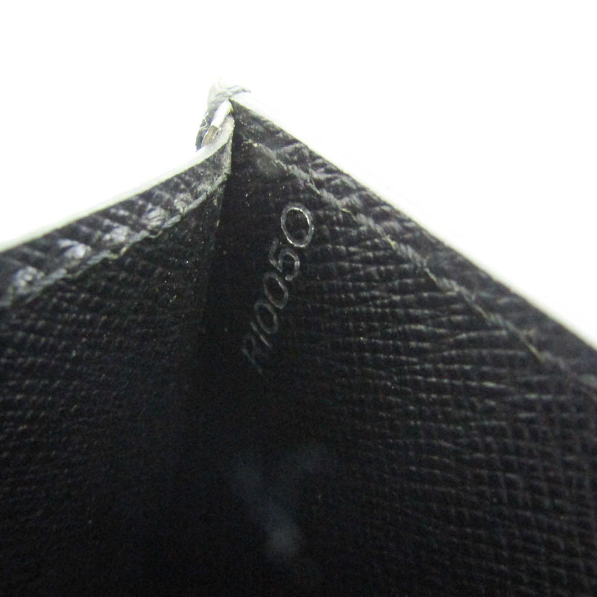 Louis Vuitton Serviette Moskova Briefcase Taiga Leather Gray Leather Briefcase Bag (Pre-Owned)