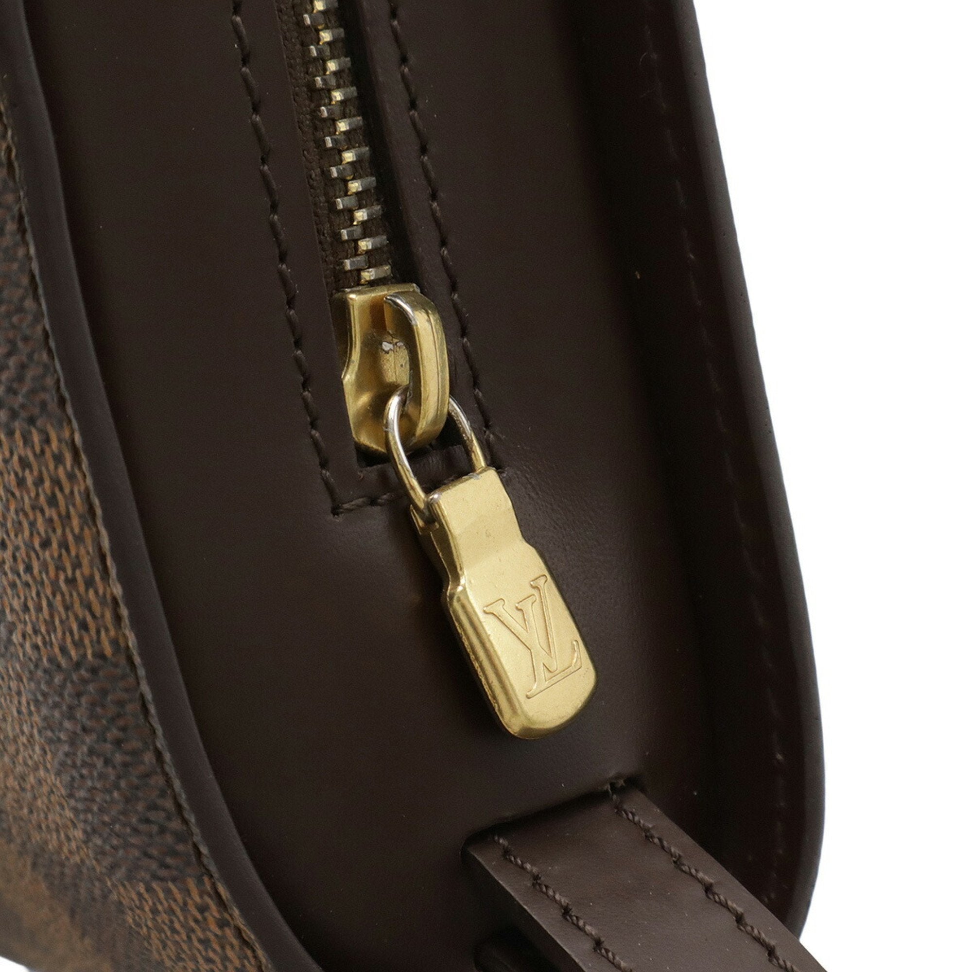 Louis Vuitton Damier Brown Damier Canvas Pvc Clutch Bag (Pre-Owned)