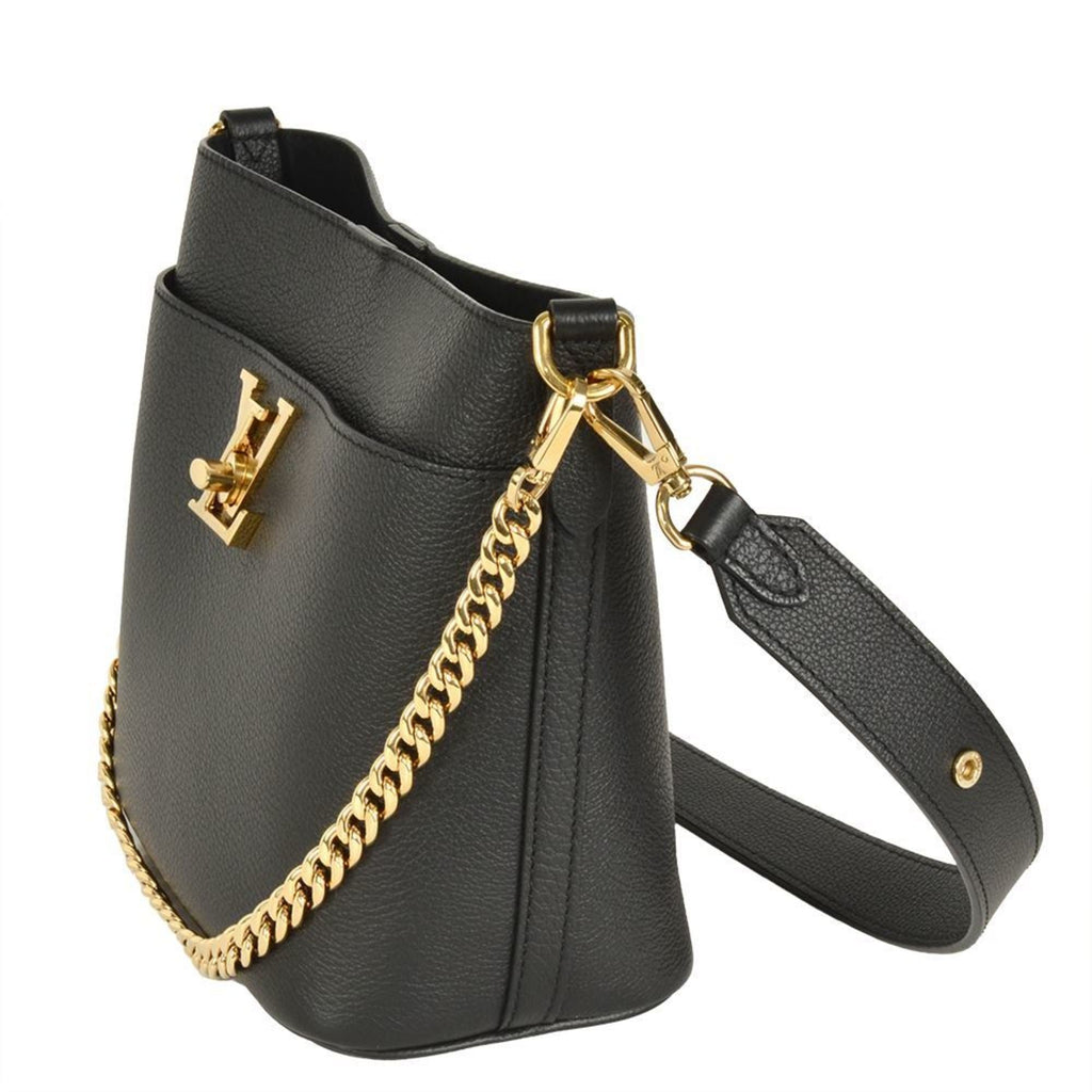 Louis Vuitton Black Noir Leather Shoulder Bag (Pre-Owned)
