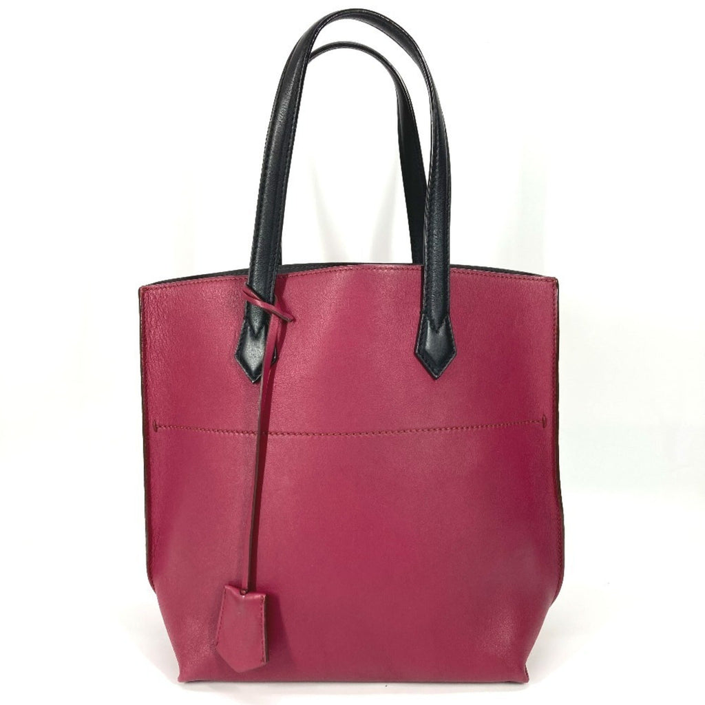 Fendi Black Purple Leather Shoulder Bag Tote Bag (Pre-Owned)