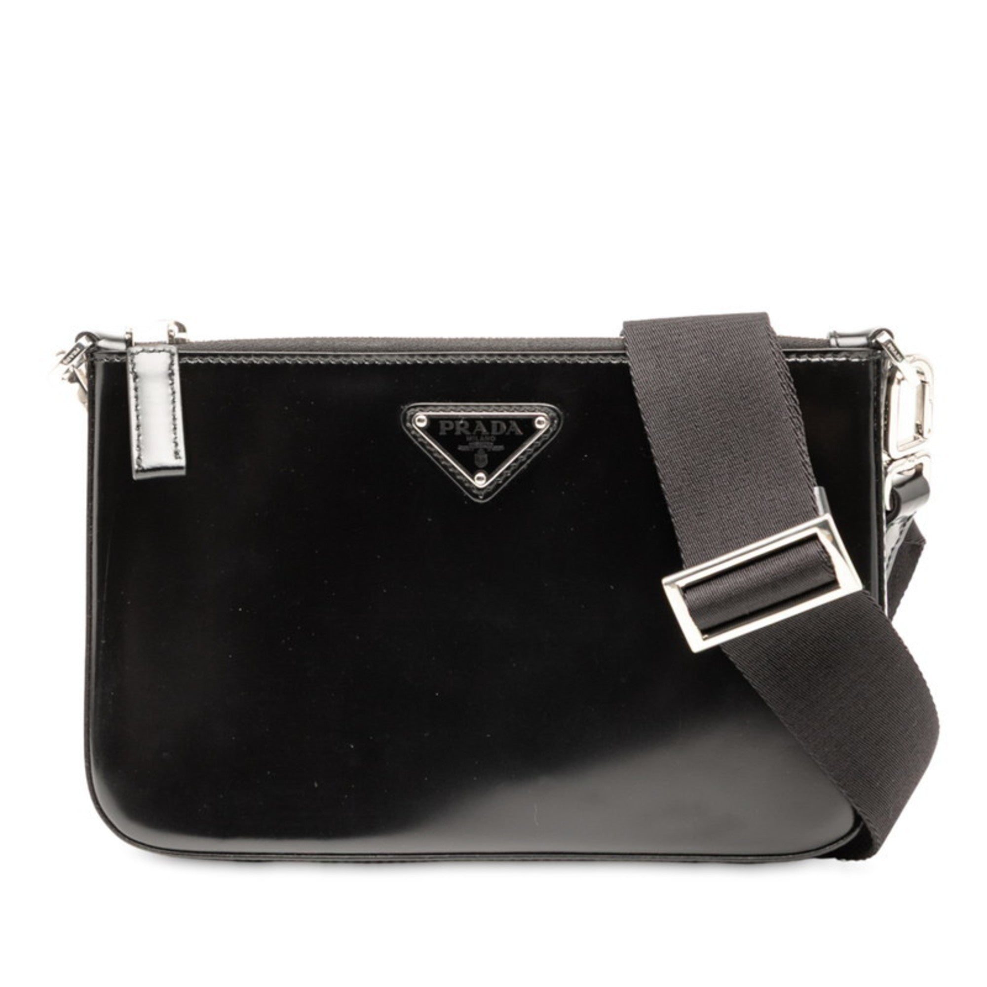 Prada Black Leather Shoulder Bag (Pre-Owned)