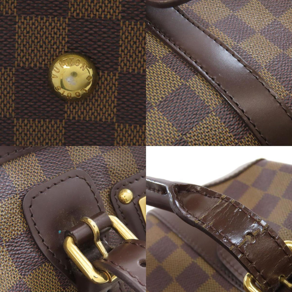 Louis Vuitton Brown Ebene Damier Canvas Boston Bag (Pre-Owned)