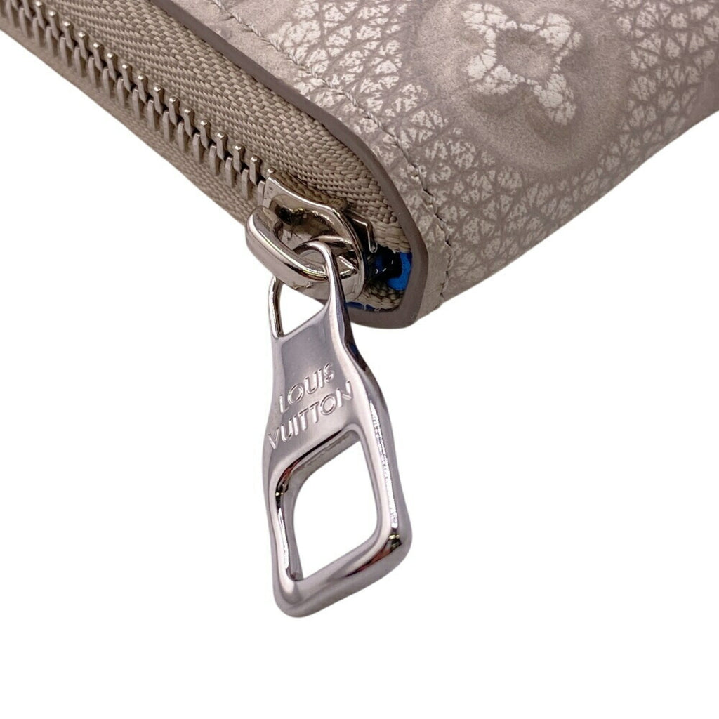 Louis Vuitton Taurillon Blue Gray Leather Wallet (Bi-Fold) (Pre-Owned)