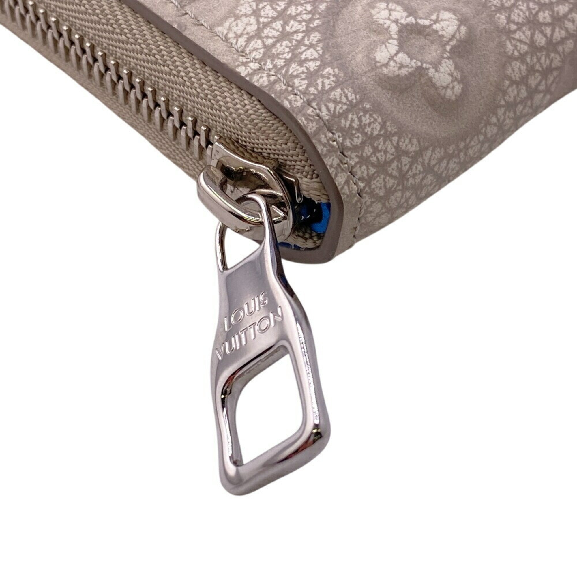 Louis Vuitton Taurillon Blue Gray Leather Wallet (Bi-Fold) (Pre-Owned)