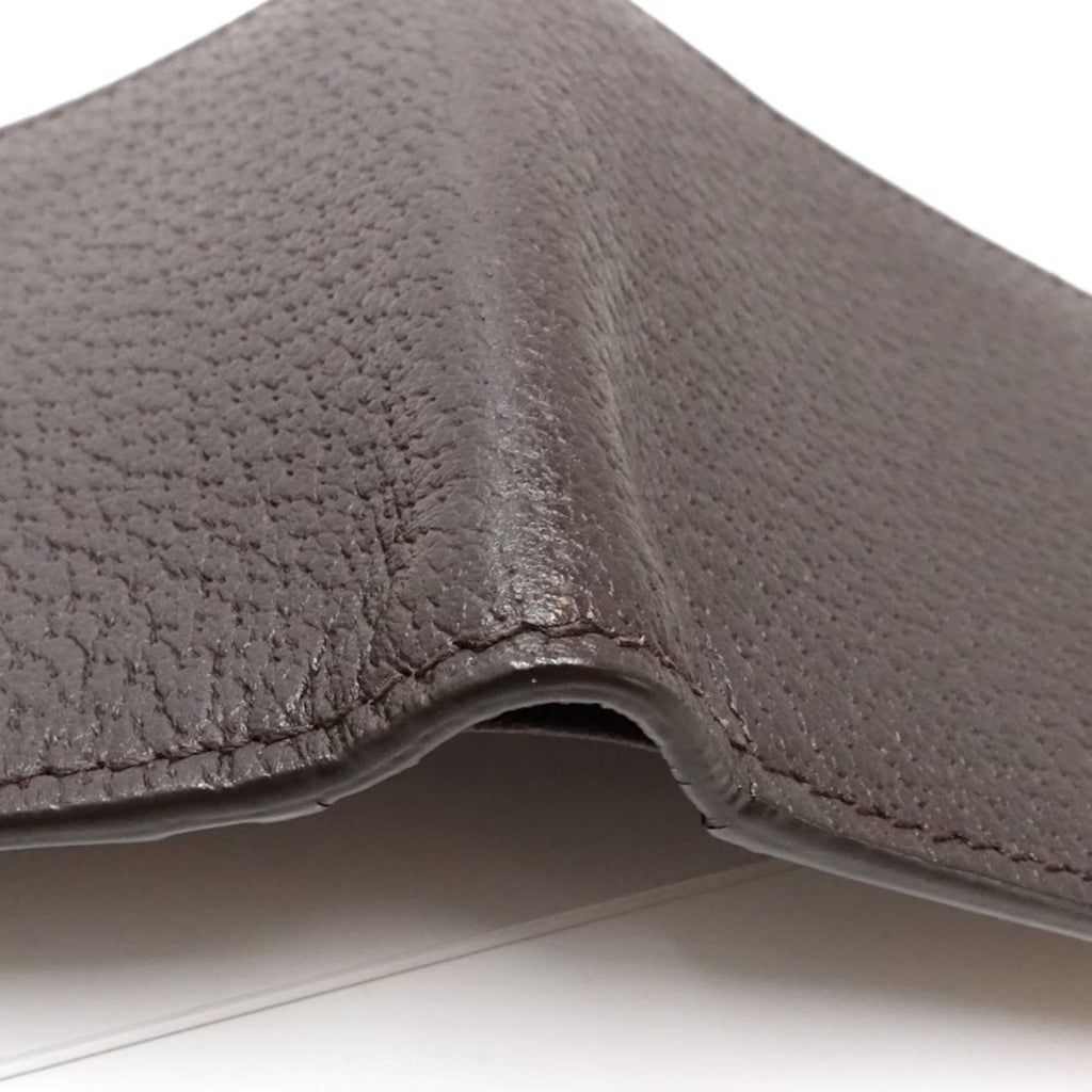 Gucci Dark Brown Leather Wallet (Bi-Fold) (Pre-Owned)