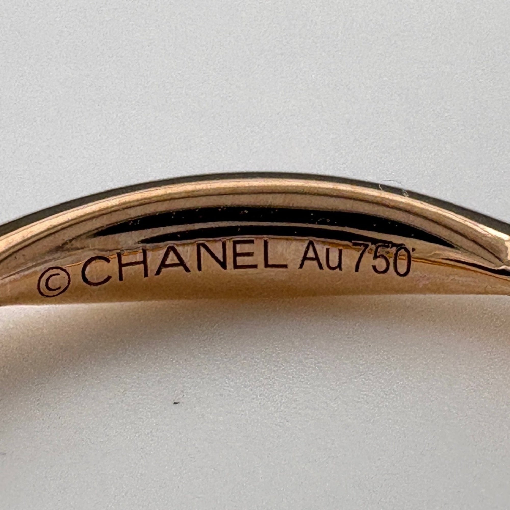 Chanel Camellia Pink Gold (18K) Band Ring (Pre-Owned)
