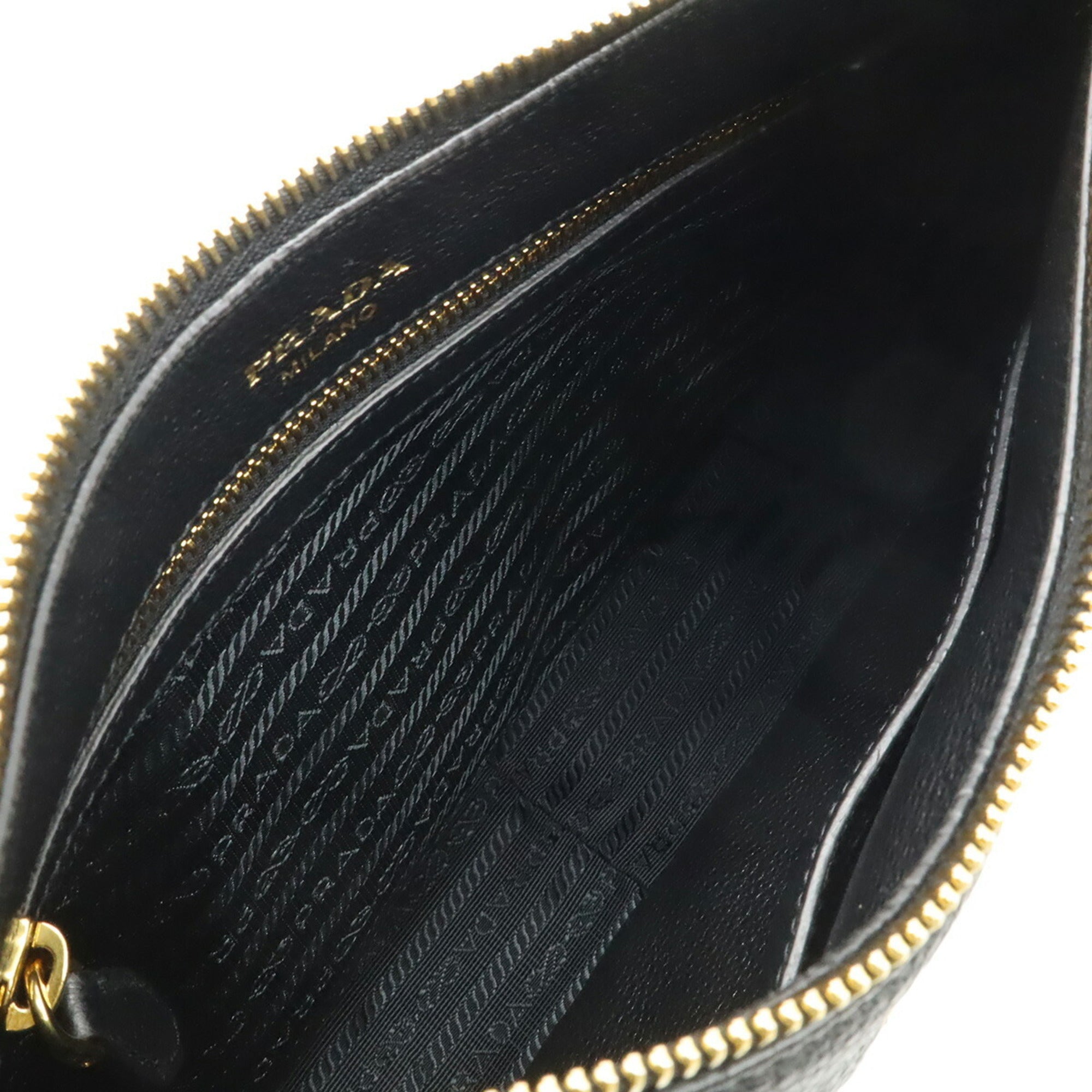 Prada Black Nero Leather Shoulder Bag (Pre-Owned)