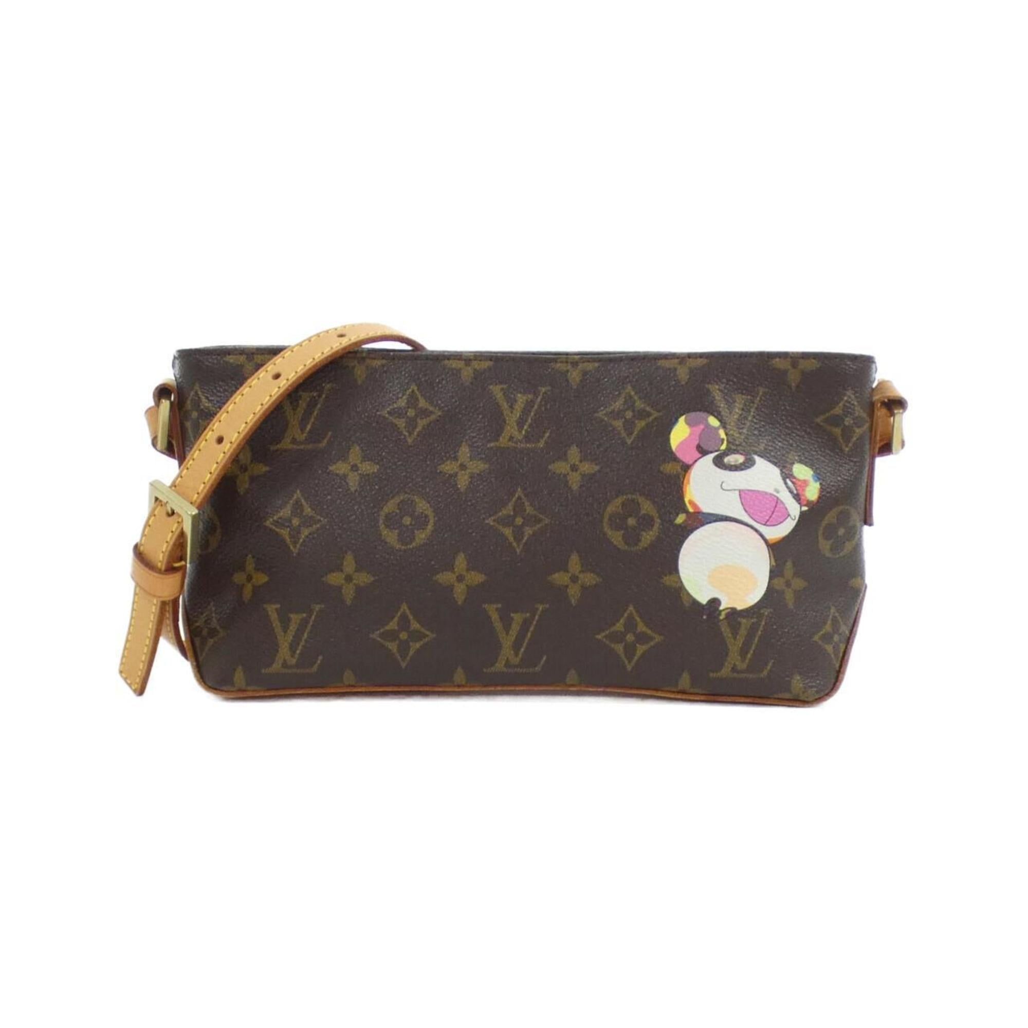 Louis Vuitton Brown Marron Monogram Panda Coated Canvas Shoulder Bag (Pre-Owned)