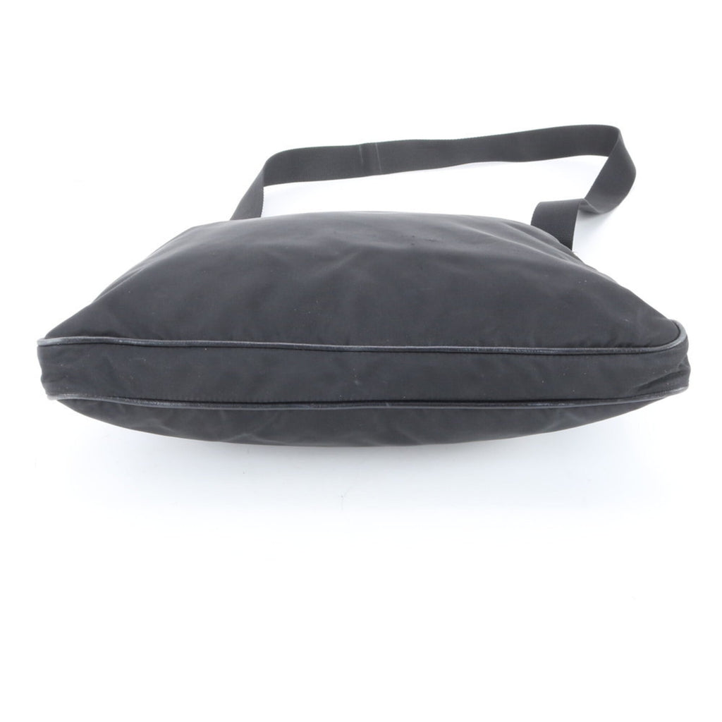 Prada Black Nylon Leather Shoulder Bag (Pre-Owned)