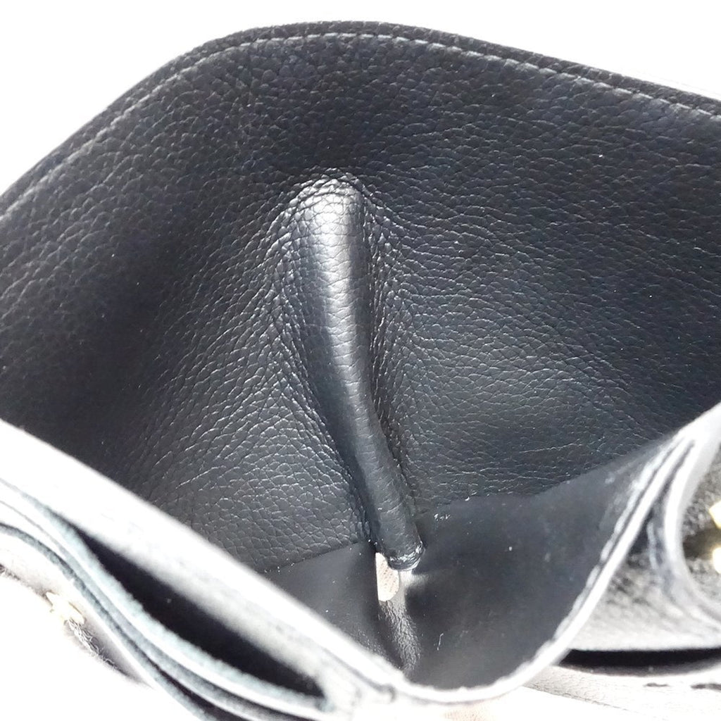 Louis Vuitton Monogram Empreinte Noir Leather Wallet (Bi-Fold) (Pre-Owned)