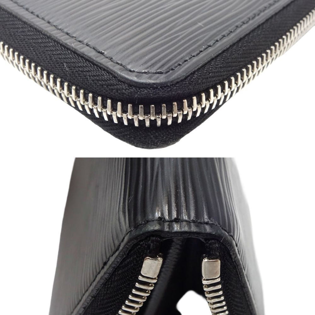 Louis Vuitton Noir Leather Coin Purse/Coin Case (Pre-Owned)