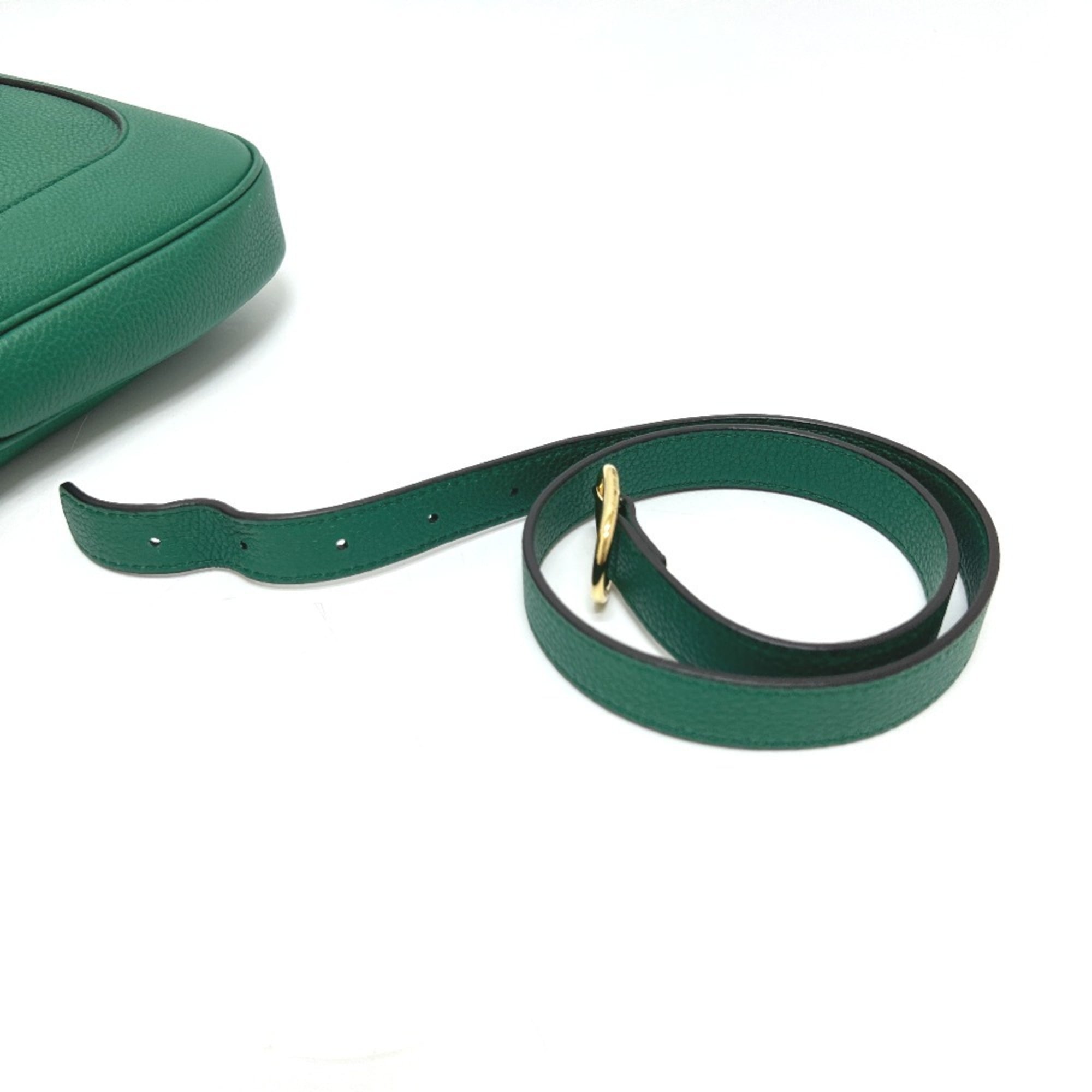 Gucci Green Leather Shoulder Bag (Pre-Owned)