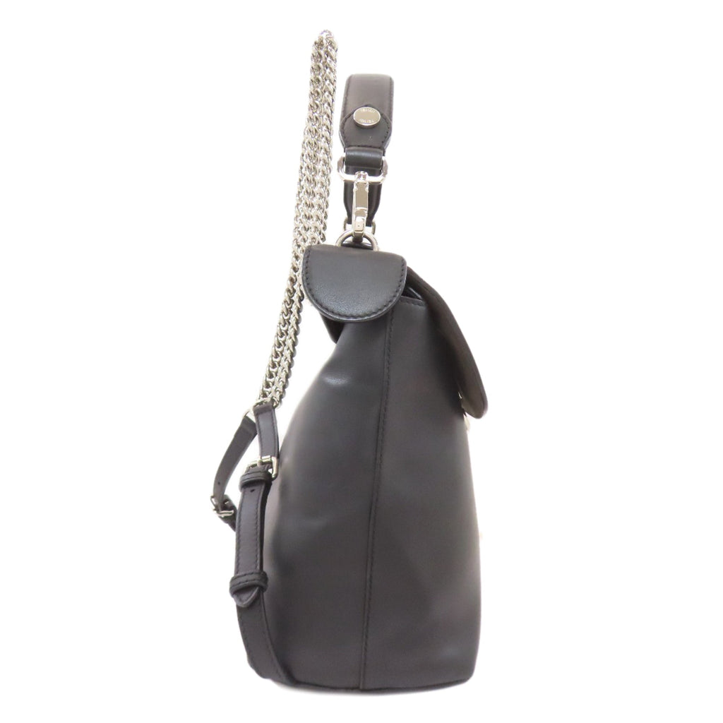 Fendi Black Leather Backpack (Pre-Owned)