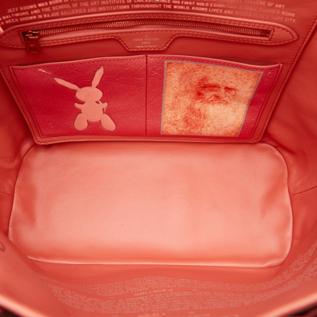 Louis Vuitton Masters Collection Multi-Color Pink Poppy Petal Pvc Leather Tote Bag (Pre-Owned)