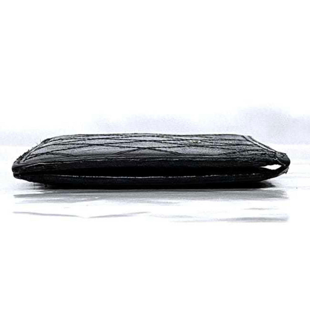 Chanel Black Leather Wallet (Bi-Fold) (Pre-Owned)