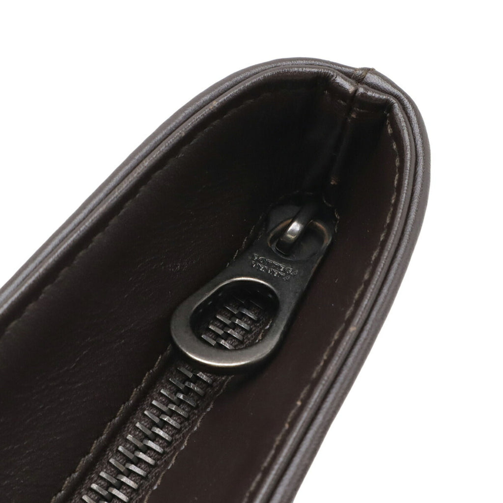Bottega Veneta Brown Dark Brown Intrecciato Shoulder Bag (Pre-Owned)