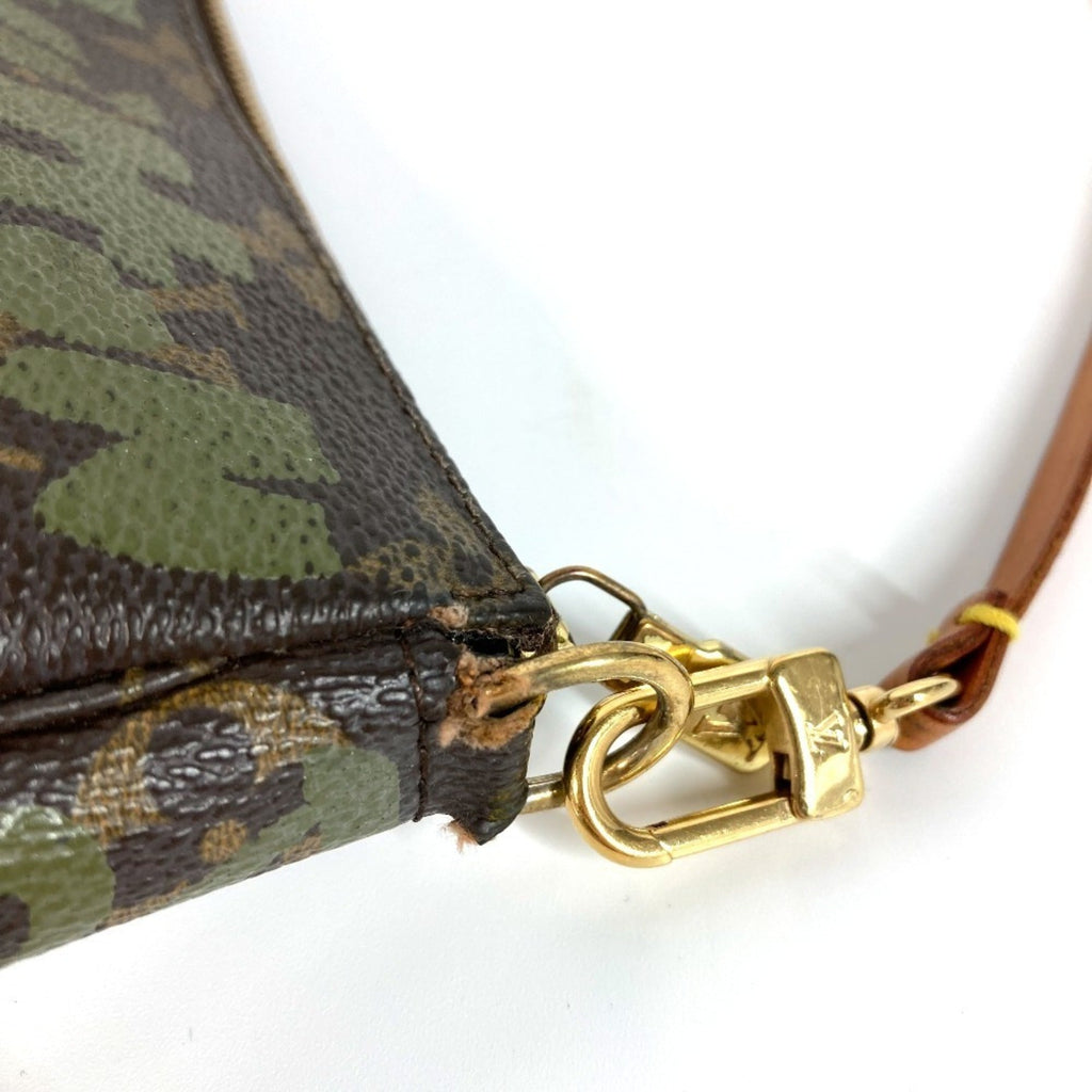Louis Vuitton Khaki Monogram Graffiti Handbag Pochette Shoulder Bag (Pre-Owned)