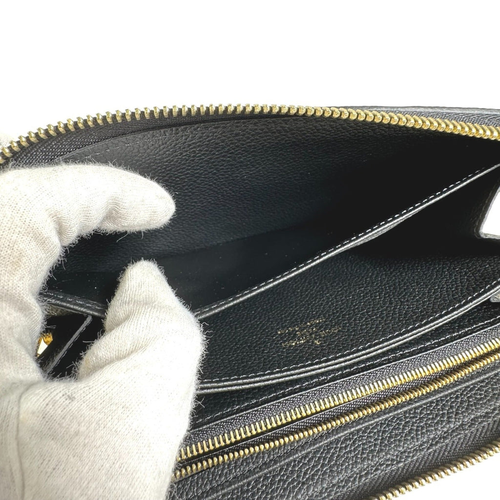 Louis Vuitton Black Monogram Empreinte Long Wallet (Bi-Fold) (Pre-Owned)