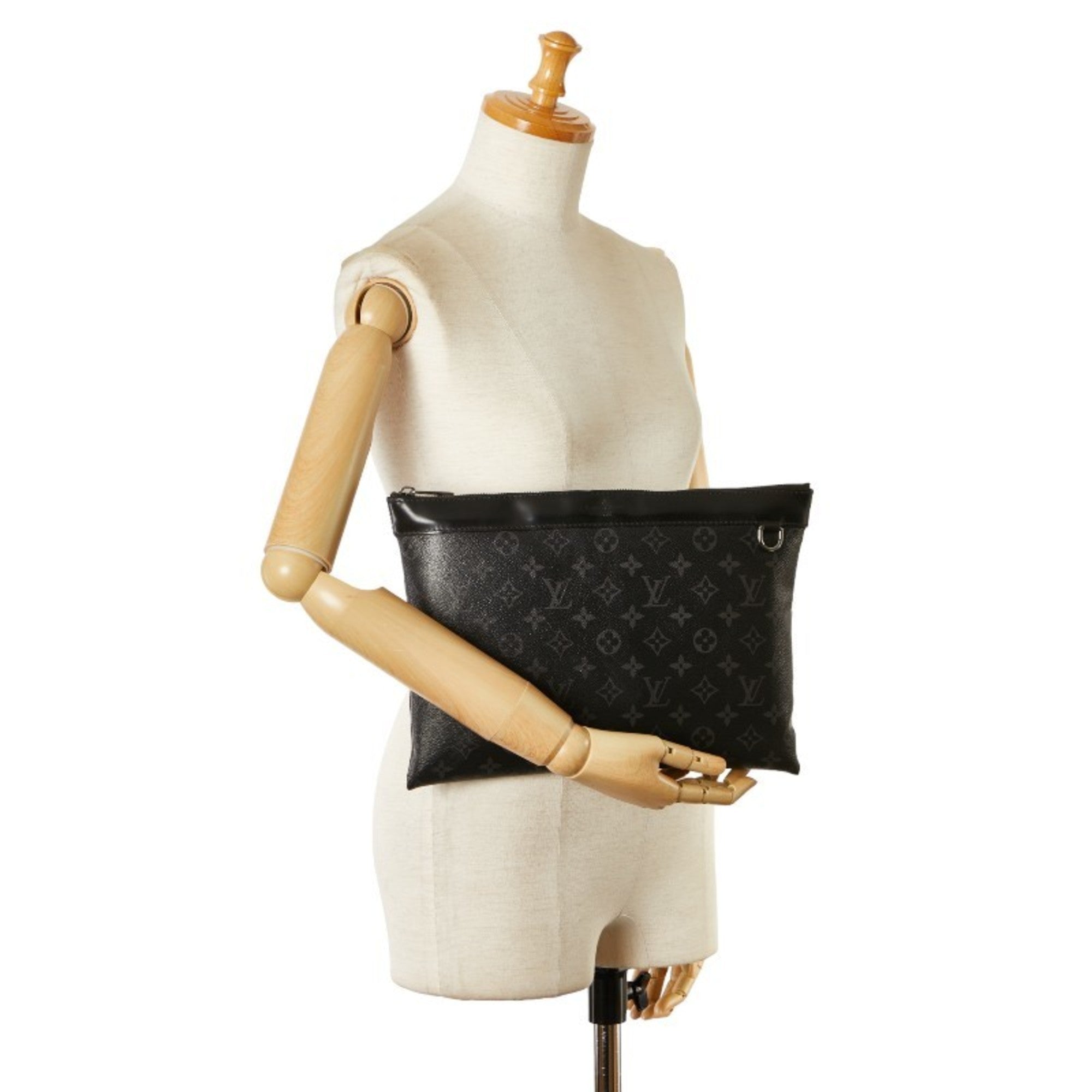 Louis Vuitton Black Monogram Eclipse Clutch Bag Pouch (Pre-Owned)