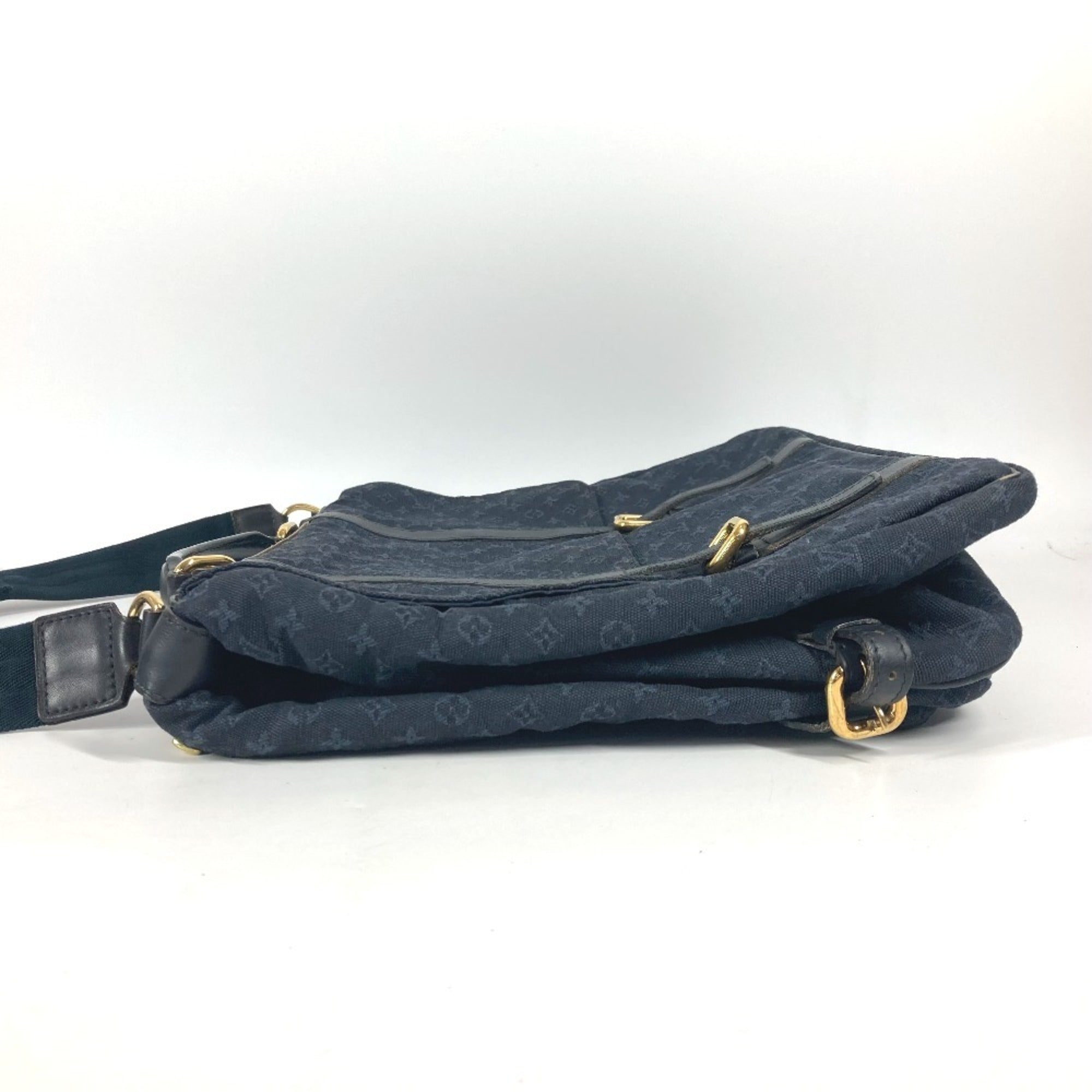 Louis Vuitton Monogram Mini Navy Monogram Mini Boston Bag Handbag Shoulder Bag (Pre-Owned)
