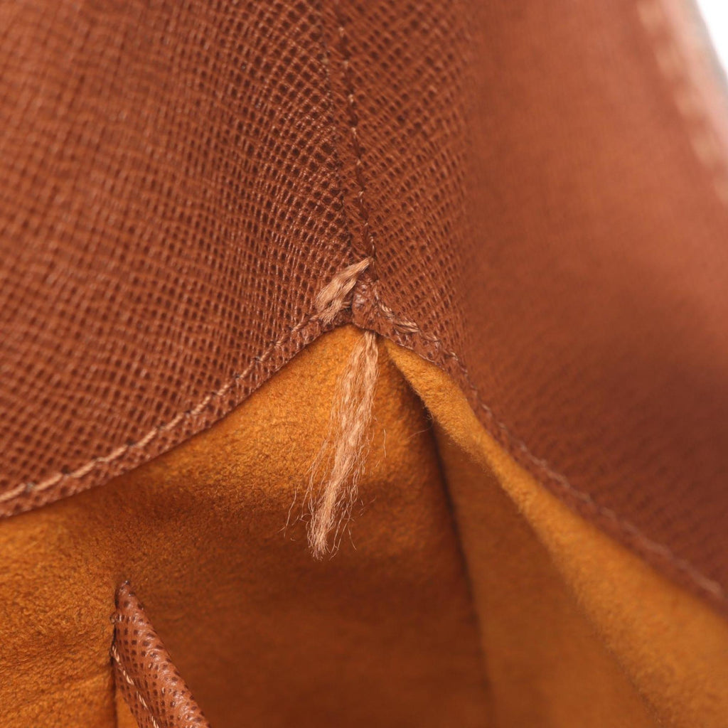 Louis Vuitton Brown Coated Canvas Leather Shoulder Bag (Pre-Owned)