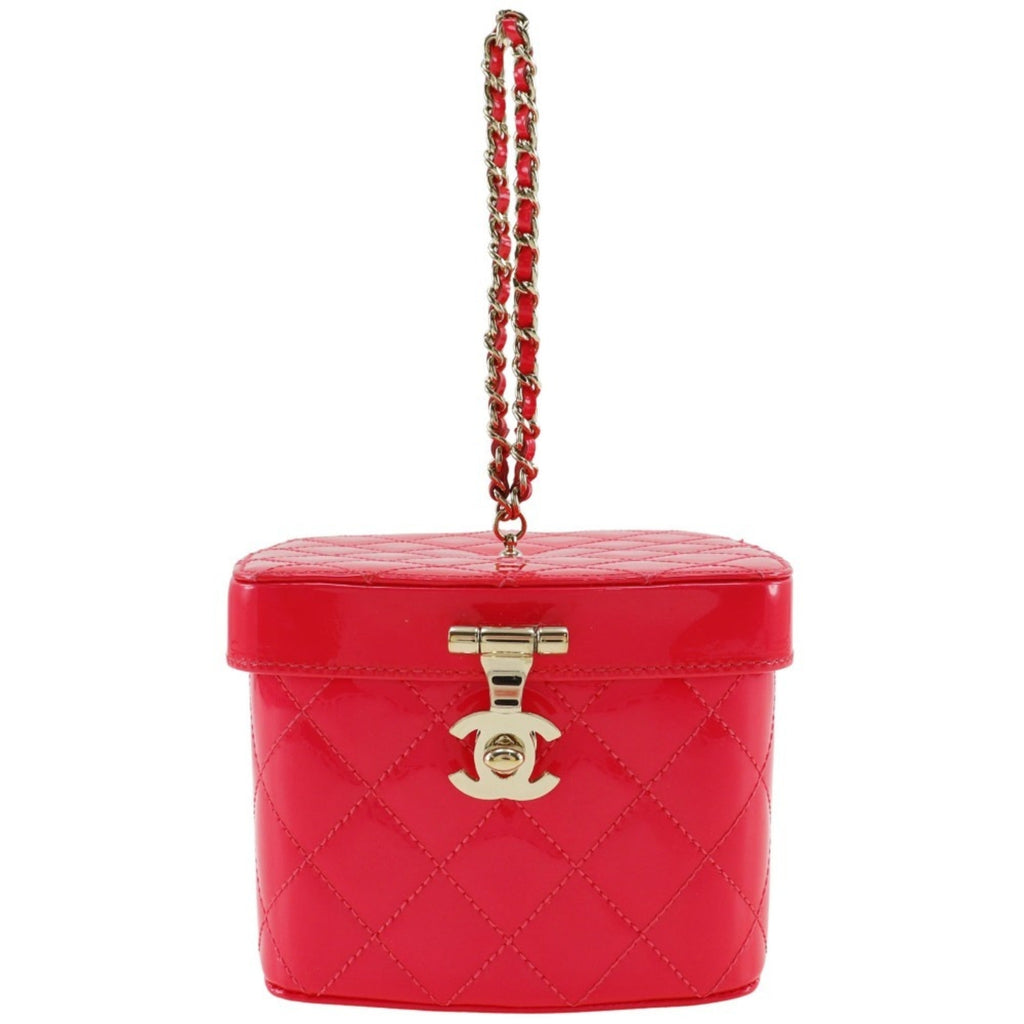 Chanel Pink Patent Leather Handbag (Pre-Owned)