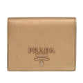 Prada Gold Saffiano Wallet (Bi-Fold) (Pre-Owned)