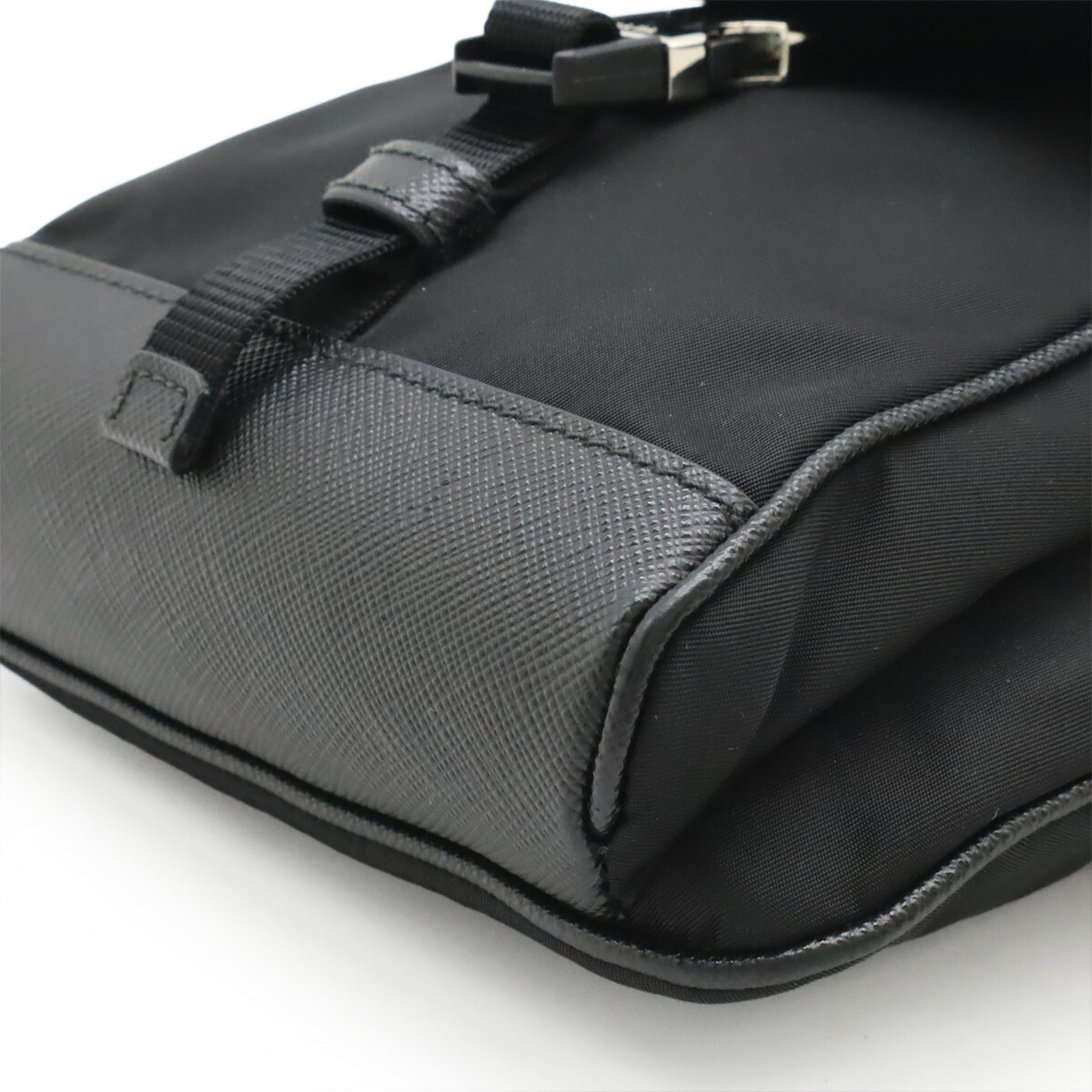 Prada Black Nero Nylon Pouch Sling Bag (Pre-Owned)