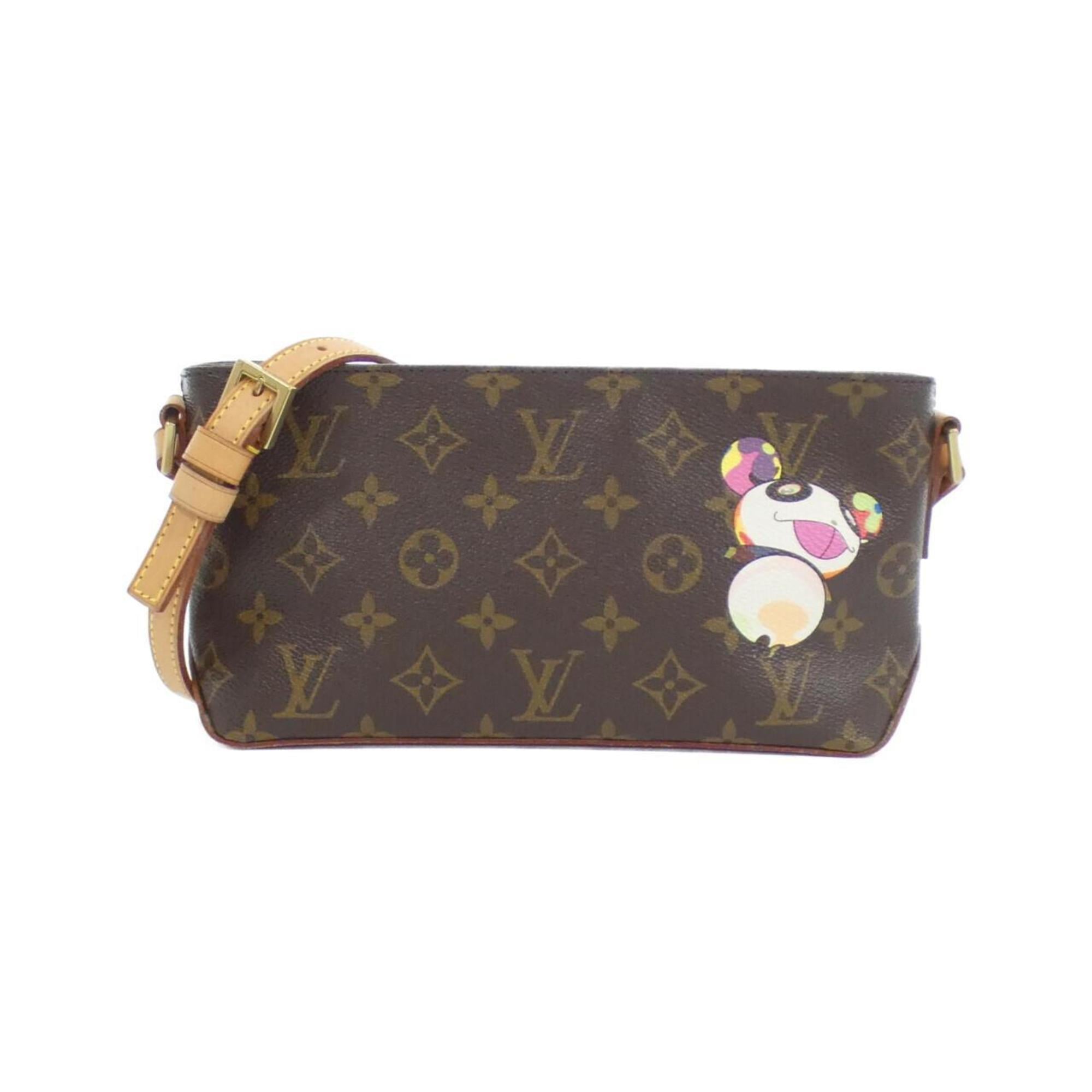 Louis Vuitton Brown Marron Monogram Panda Coated Canvas Shoulder Bag (Pre-Owned)
