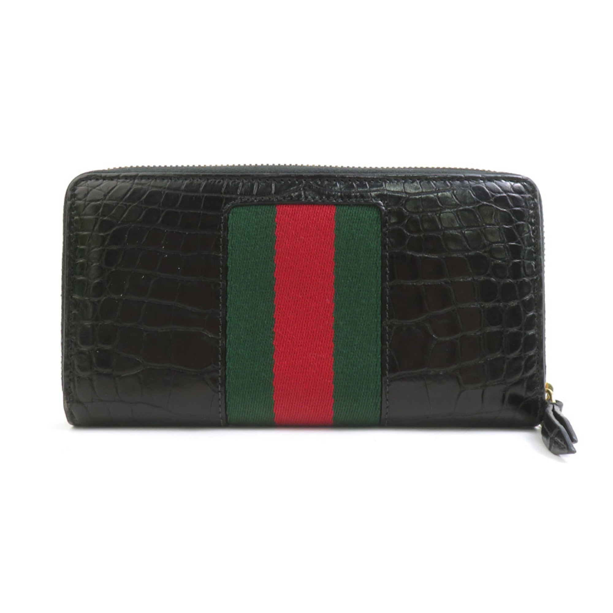 Gucci Black Leather Long Bill Wallet (Bi-Fold) (Pre-Owned)