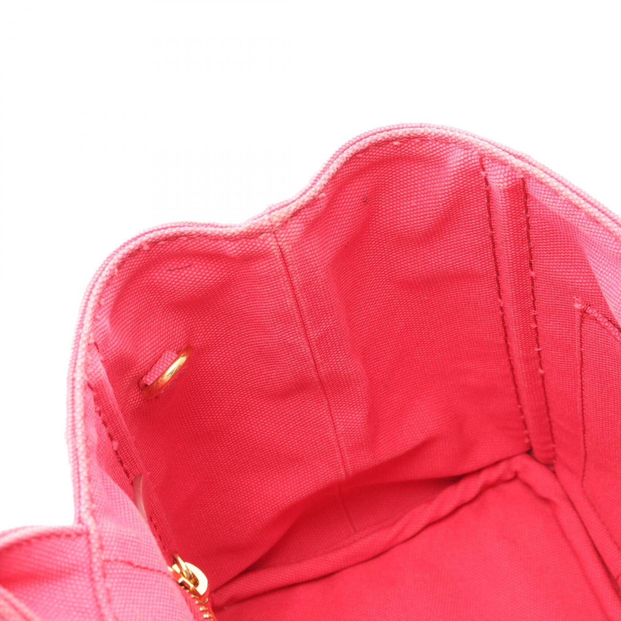 Prada Pink Canvas Handbag Tote Bag (Pre-Owned)