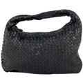 Bottega Veneta Black Leather Handbag Shoulder Bag (Pre-Owned)