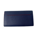 Louis Vuitton Navy Leather Long Wallet (Bi-Fold) (Pre-Owned)