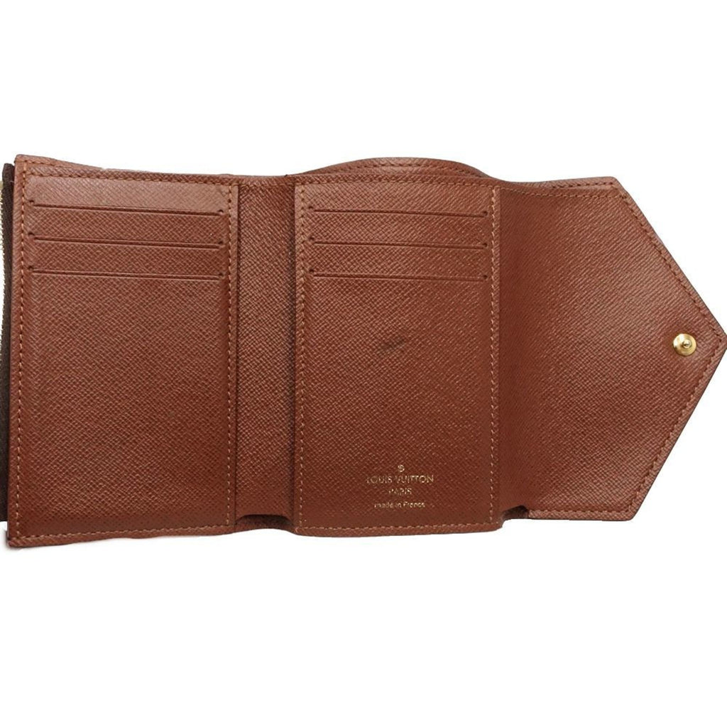 Louis Vuitton Brown Canvas Wallet (Tri-Fold) (Pre-Owned)