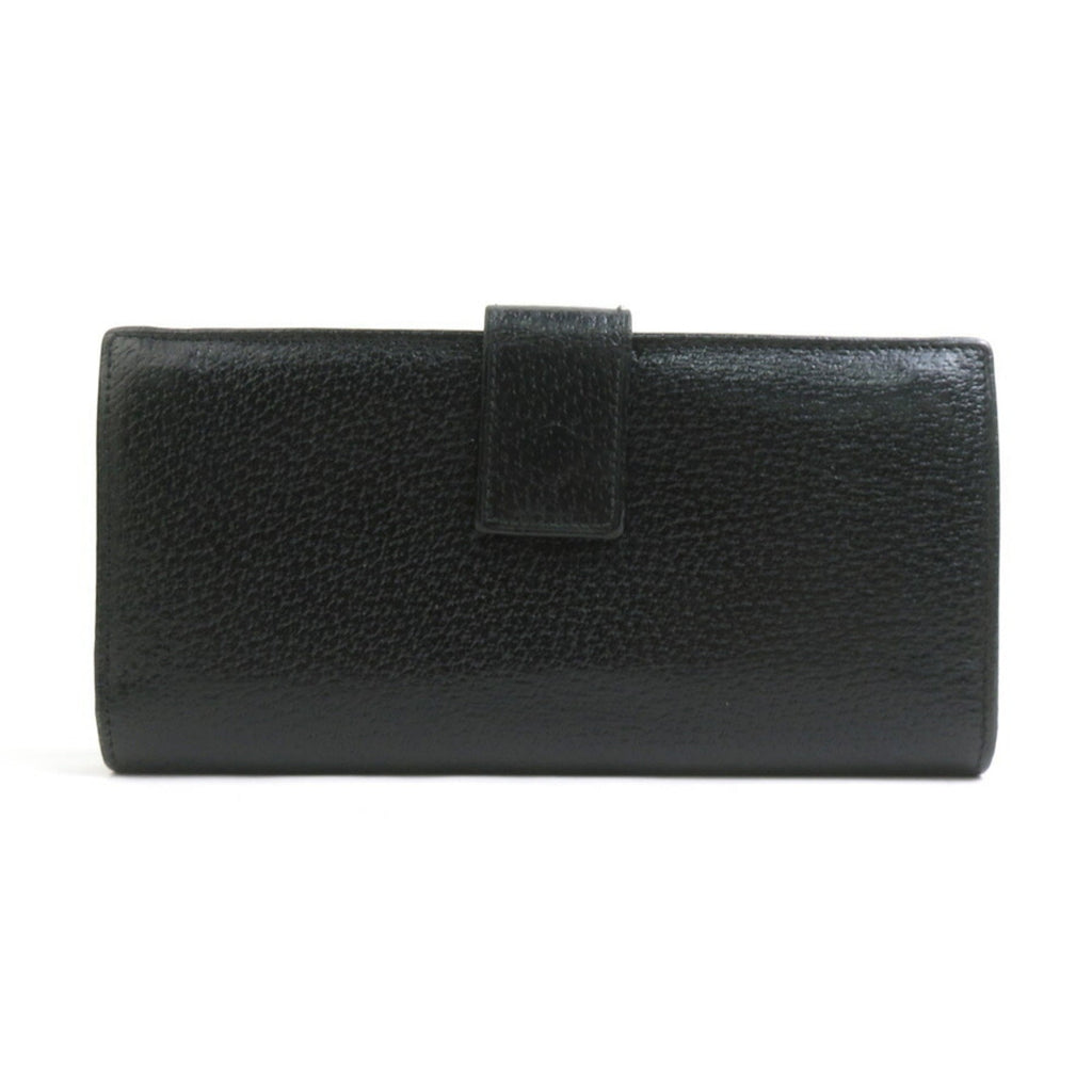 Gucci Black Leather Long Wallet (Bi-Fold) (Pre-Owned)