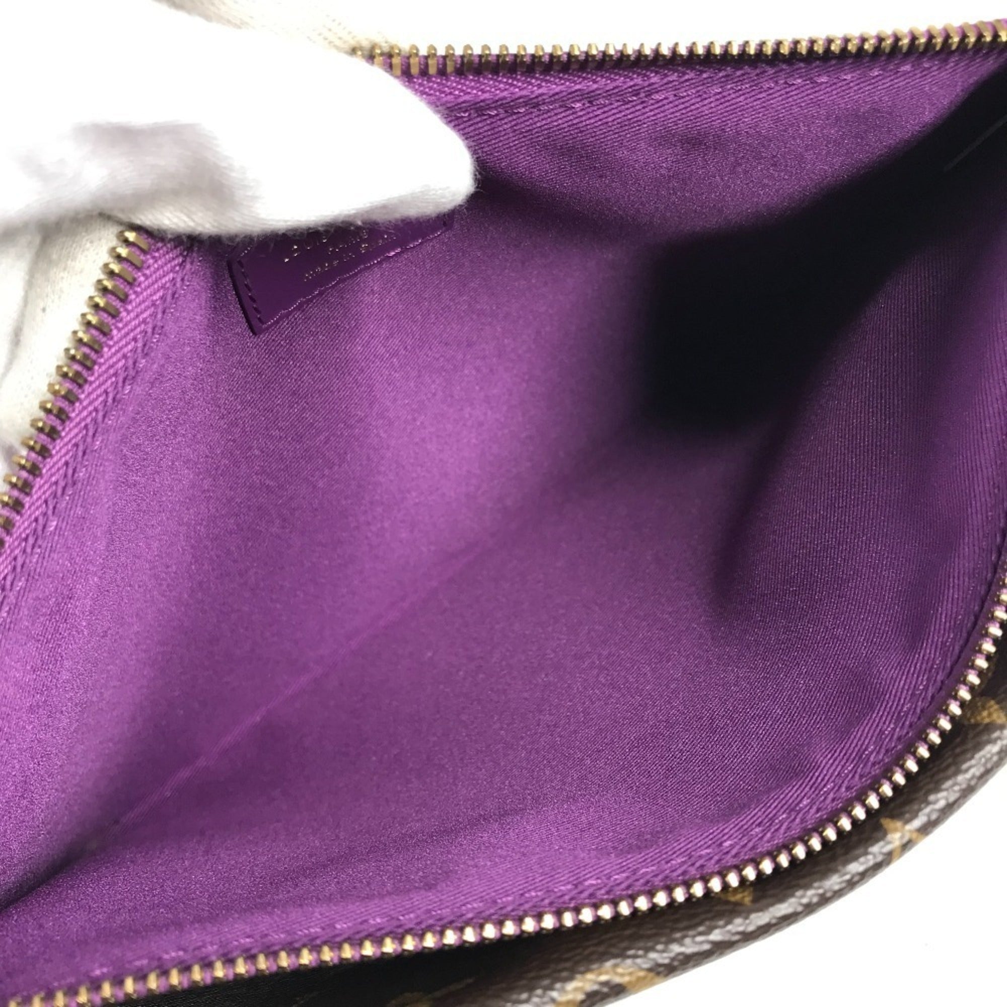 Louis Vuitton Brown Purple Monogram Pochette Shoulder Bag (Pre-Owned)