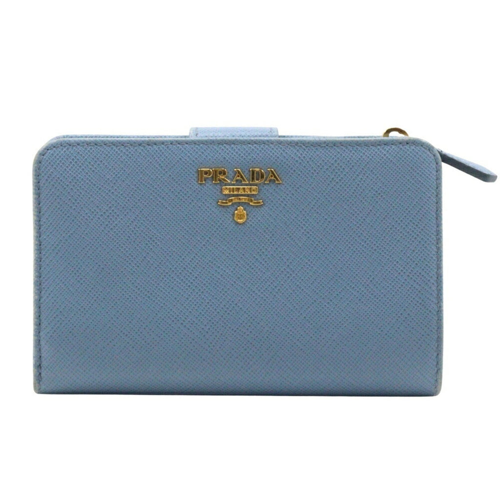 Prada Astrale Light Blue Saffiano Wallet (Bi-Fold) (Pre-Owned)