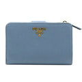 Prada Astrale Light Blue Saffiano Wallet (Bi-Fold) (Pre-Owned)