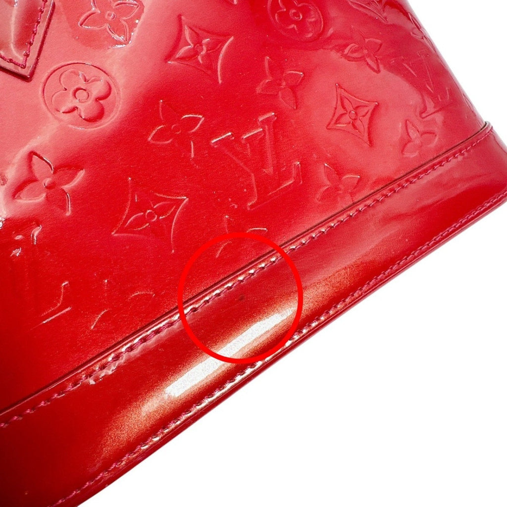 Louis Vuitton Pomme D'amour Red Color Monogram Vernis Handbag (Pre-Owned)
