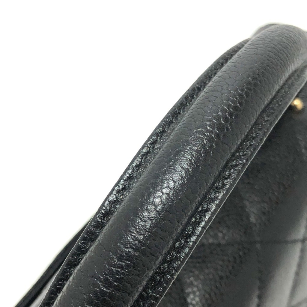 Chanel Black Leather Handbag (Pre-Owned)