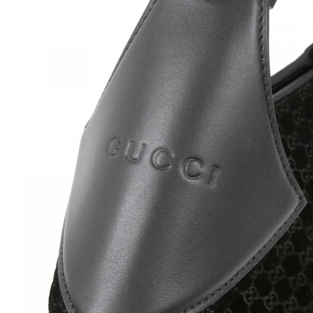 Gucci Black Suede Leather Shoulder Bag (Pre-Owned)