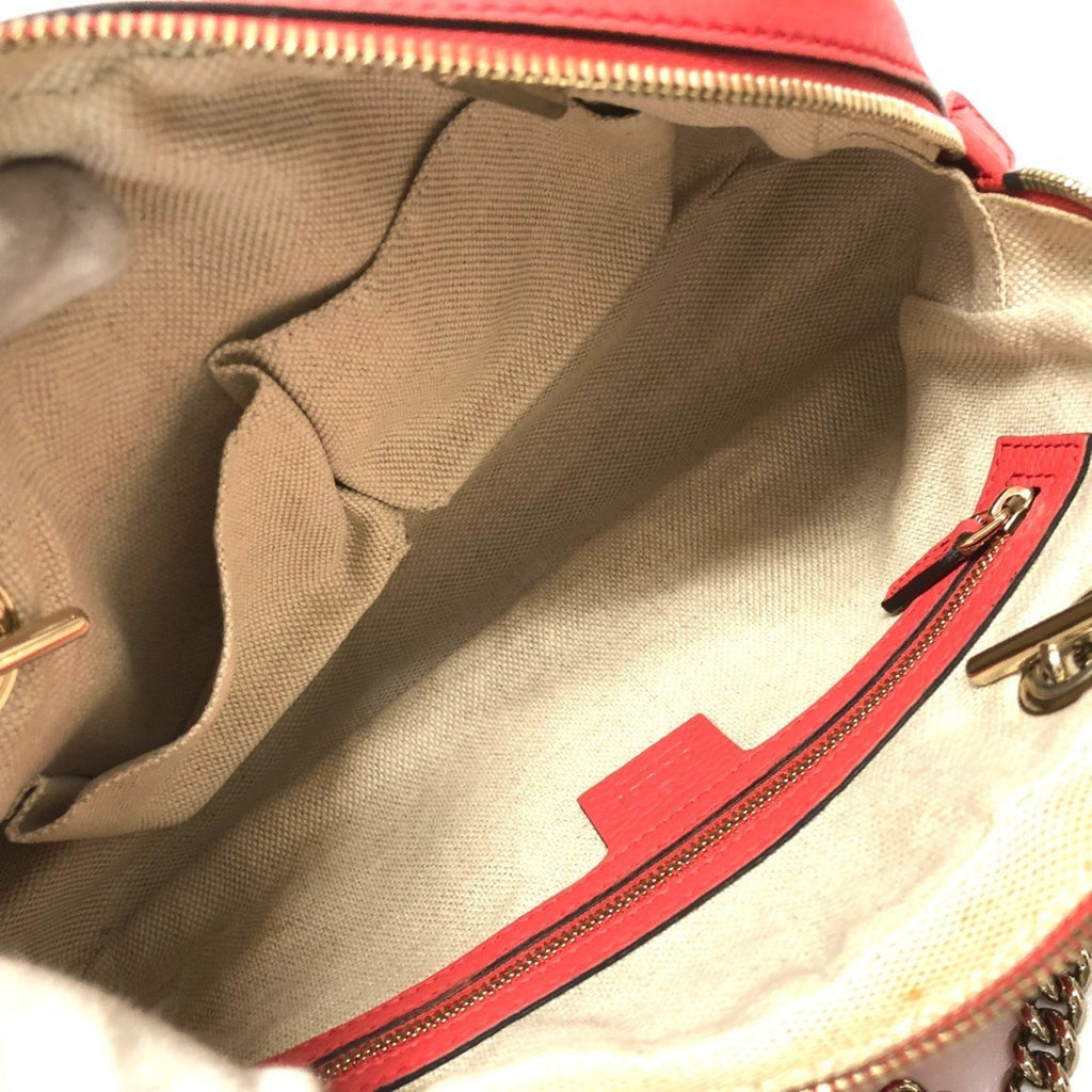 Gucci Soho Pink Leather Shoulder Bag (Pre-Owned)