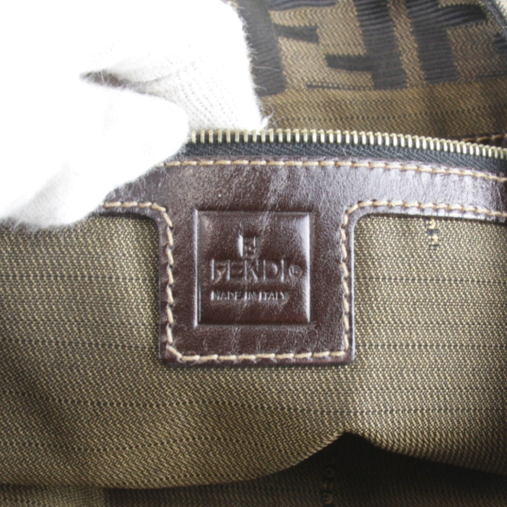 Fendi Khaki Canvas Handbag (Pre-Owned)