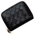 Bottega Veneta Black Leather Coin Purse/Coin Case (Pre-Owned)