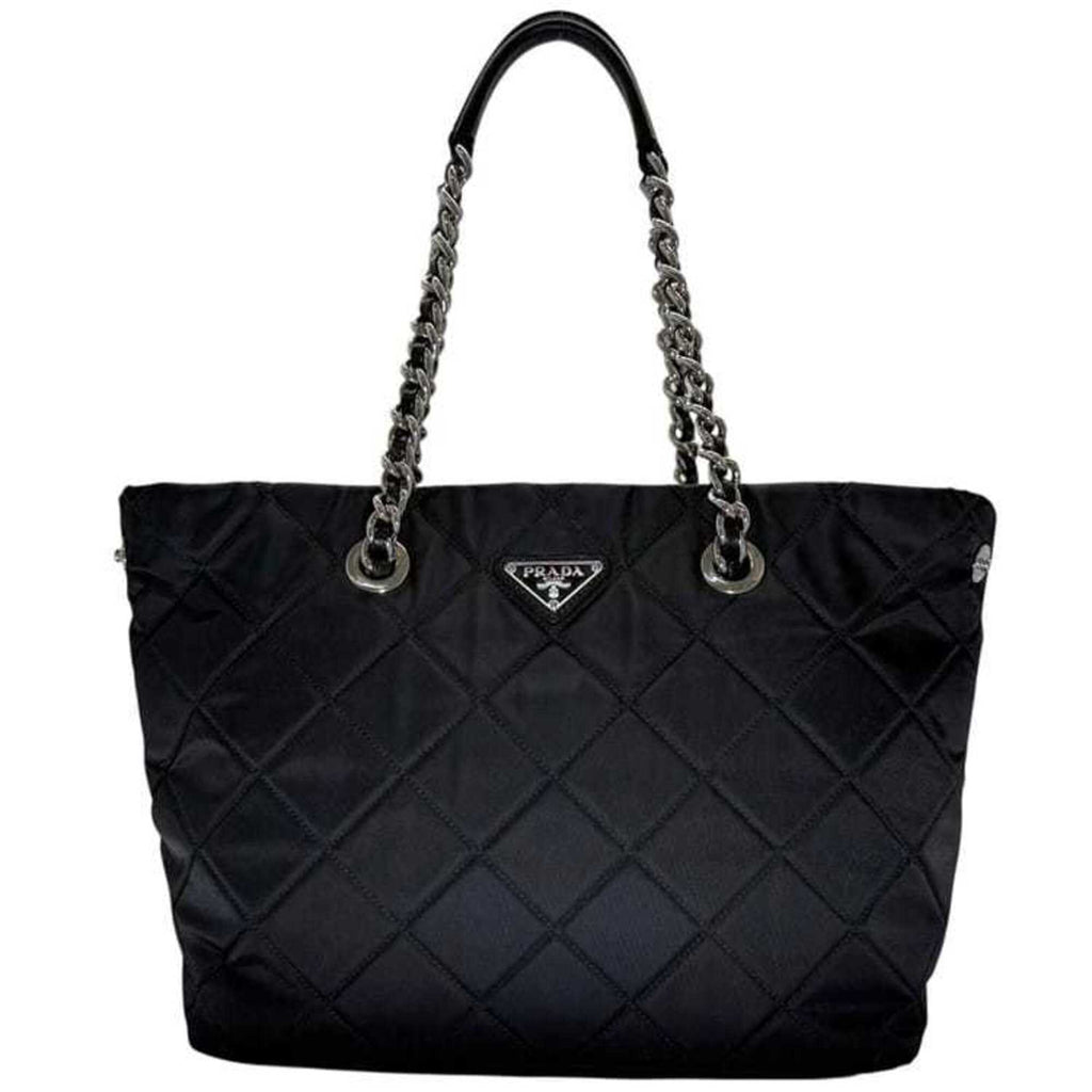 Prada Black Nero Nylon Tote Bag (Pre-Owned)